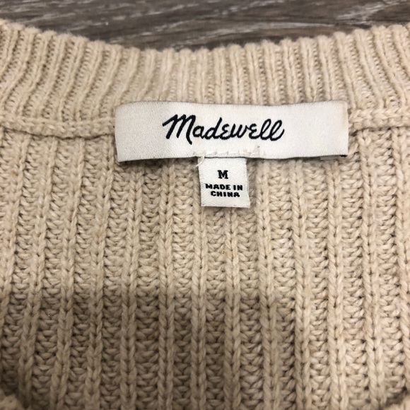Cream madewell knit sweater - Picture 2 of 6
